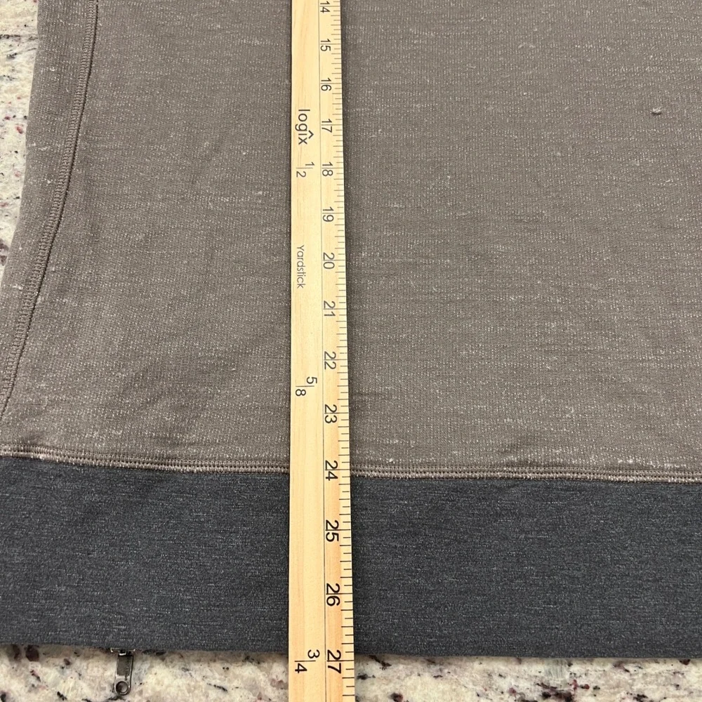 Lululemon Sweatshirt Mens M/L Gray Raglan Sleeve Side Zip Pullover